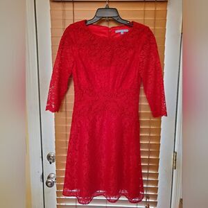 Antonio Melani Red Christmas Dress Size 4